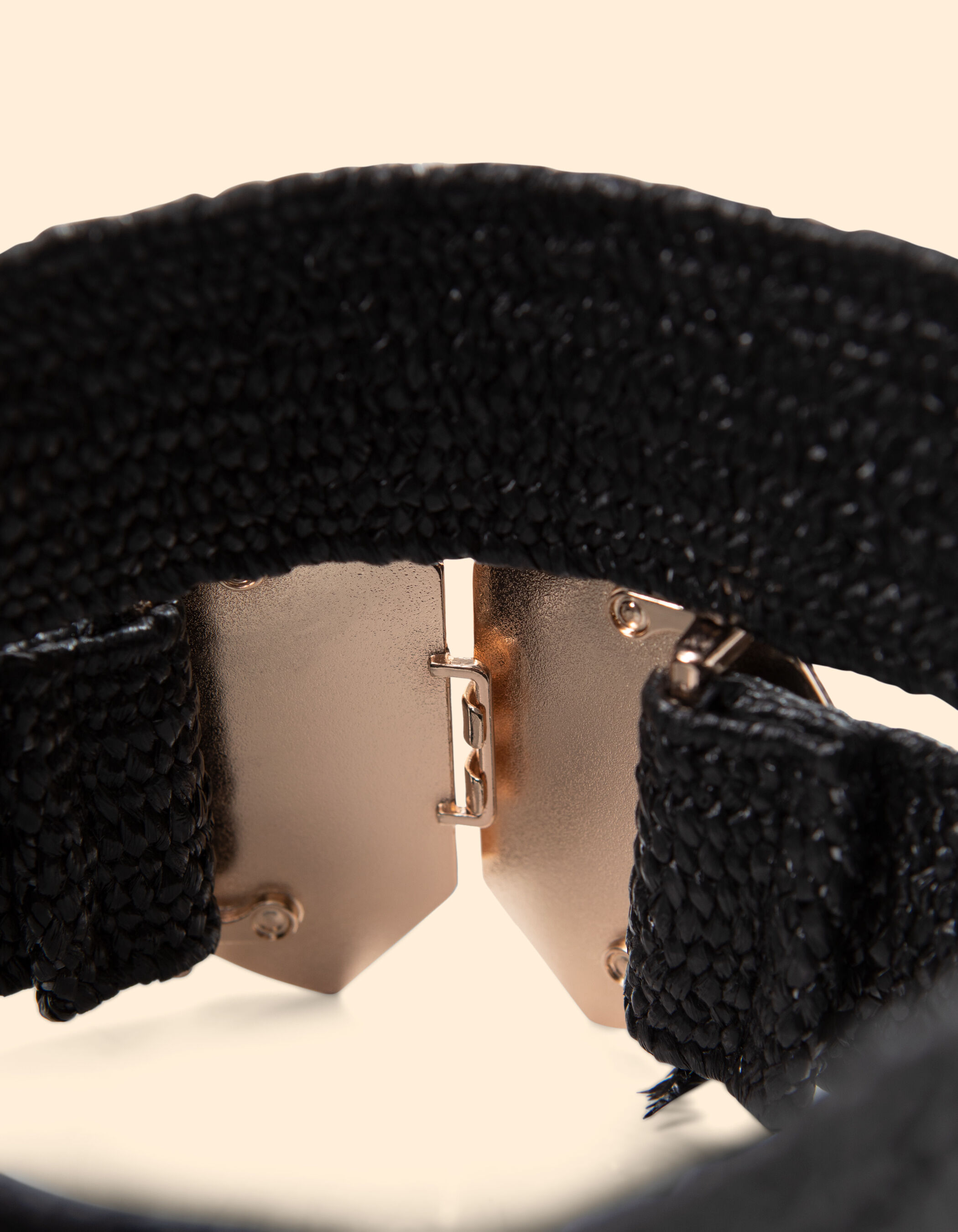 Zwarte elastische riem voor jurk I.Code