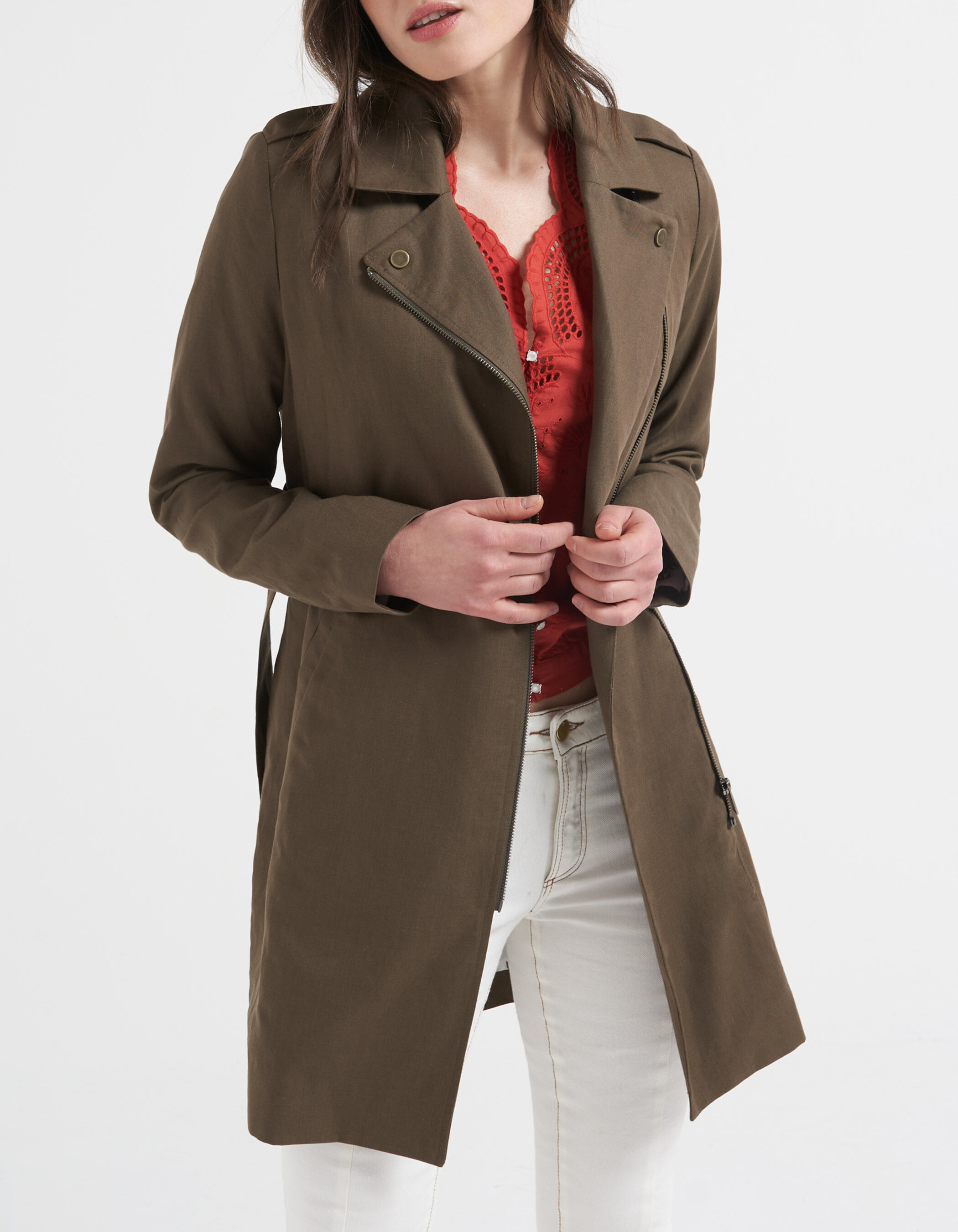 Manteau online femme motard