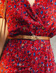 Metallic leren riem koperkleur I.Code-6