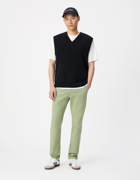Gr&uuml;ne Slim-Fit-Chinohose f&uuml;r Herren - IKKS