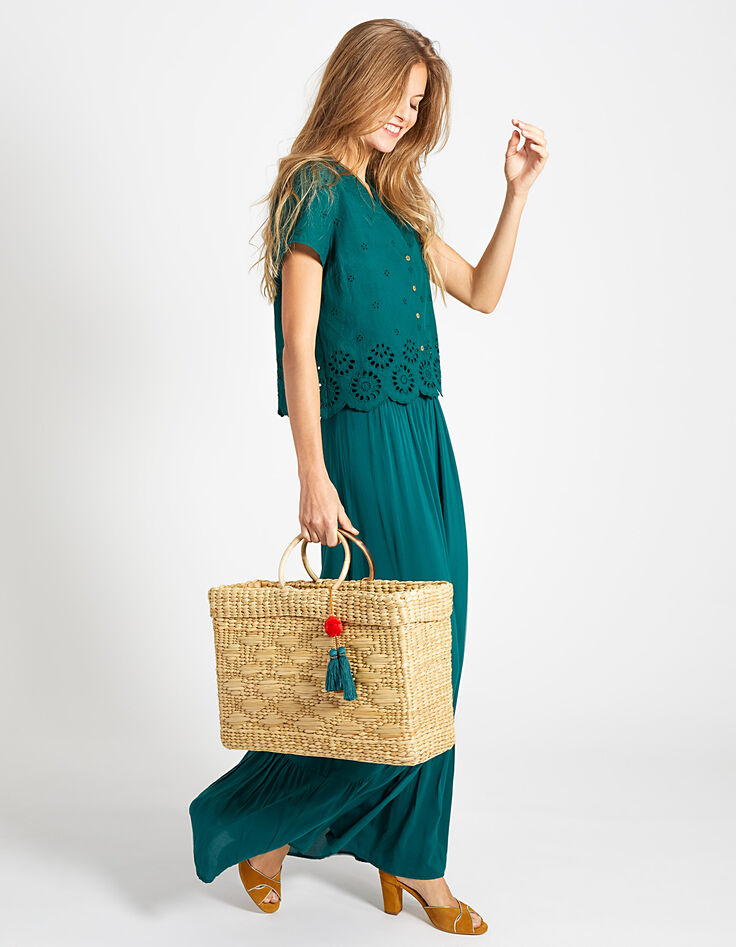 Robe longue émeraude 2 en 1 I.Code-6