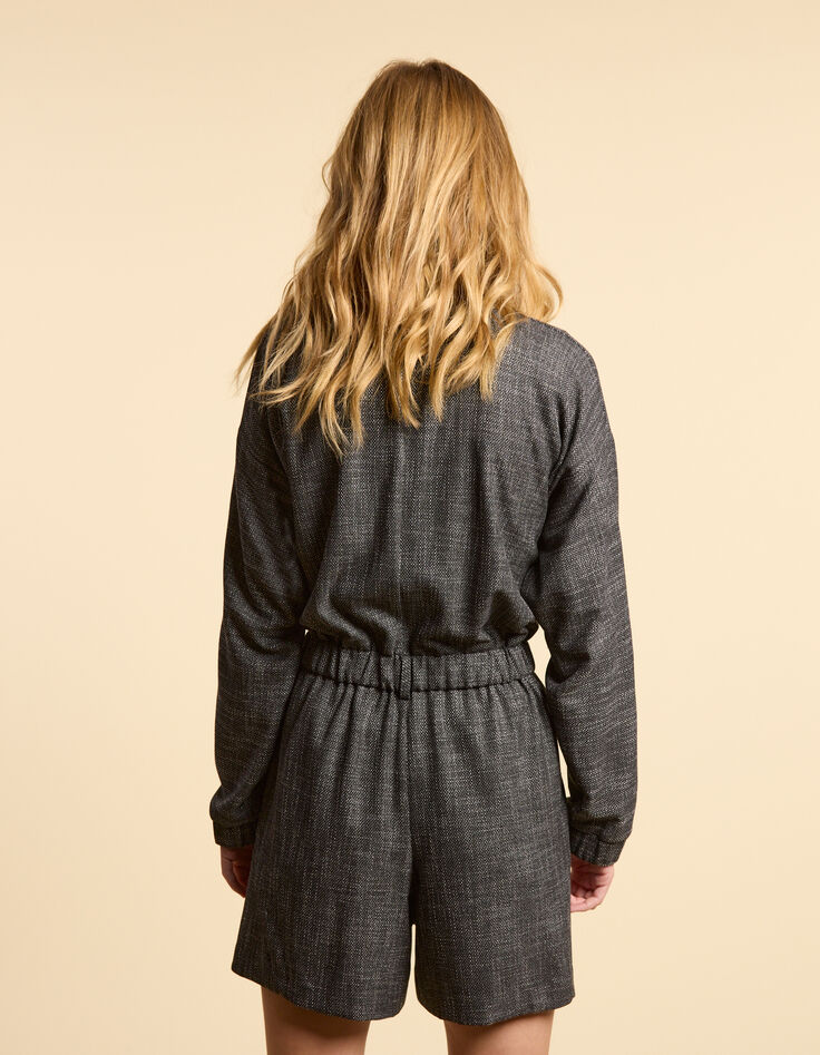 Combishort anthrazit faux-uni  I.Code-3
