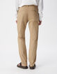 Beige SLIM-Herrenchinohose-2