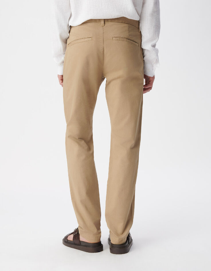 Beige SLIM-Herrenchinohose-2