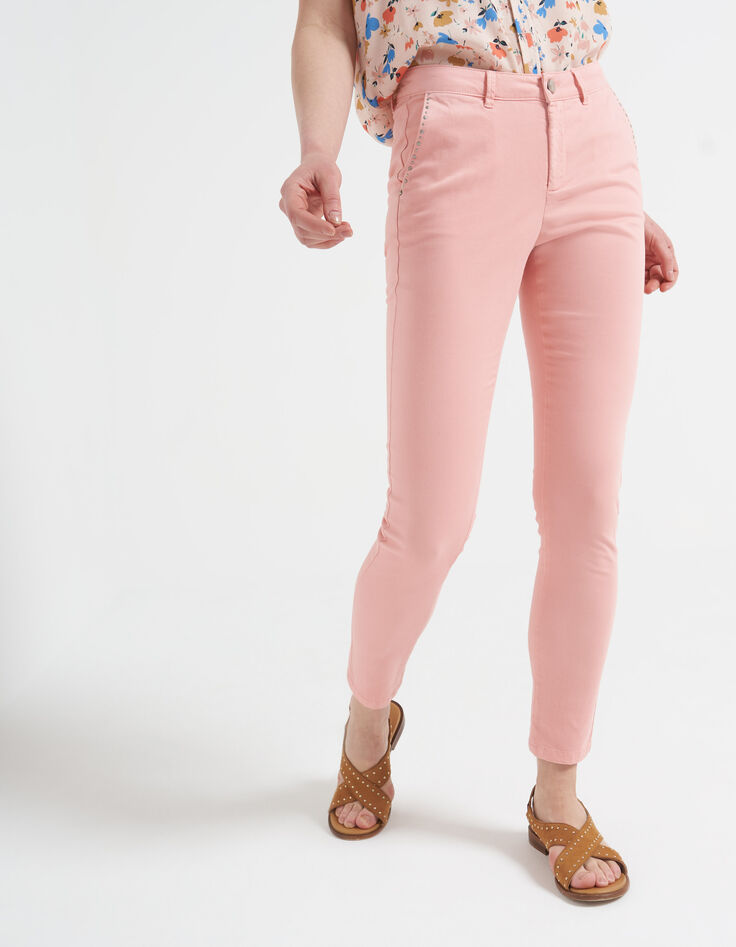 Pantalón chino melocotón tachuelas I.Code-1
