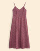 Robe fines bretelles rouge imprimé cachemire I.Code-7