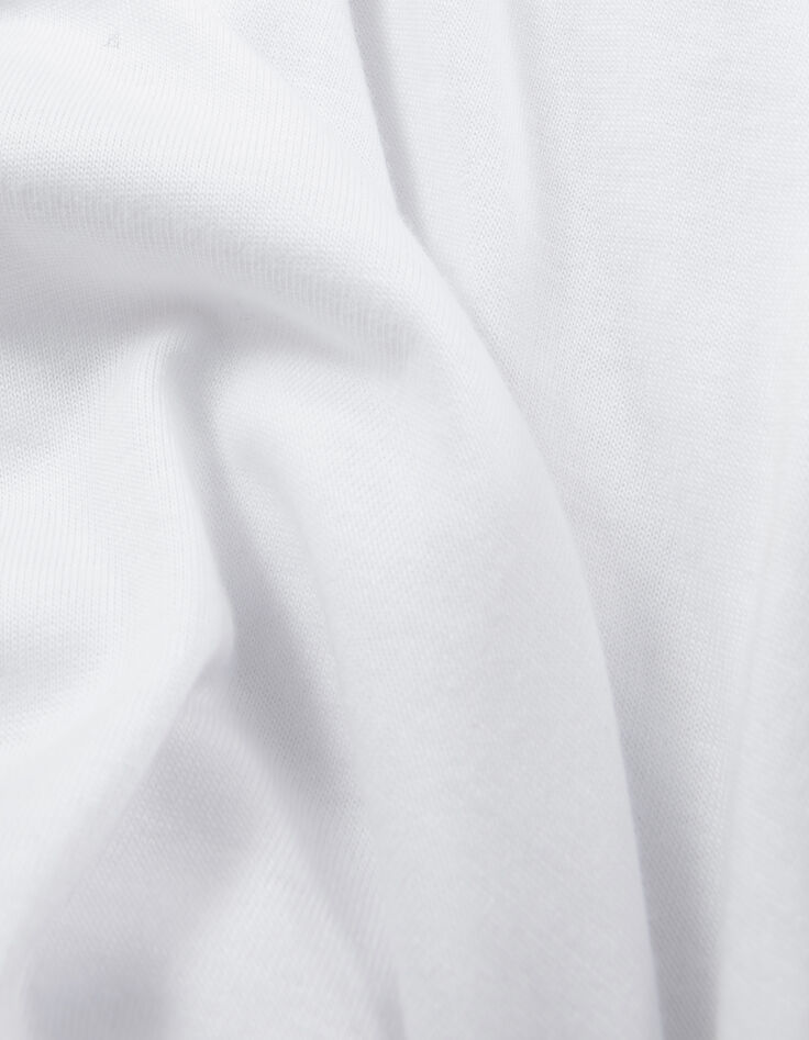 Wei&szlig;es Herren-T-Shirt aus Baumwollmodal-6