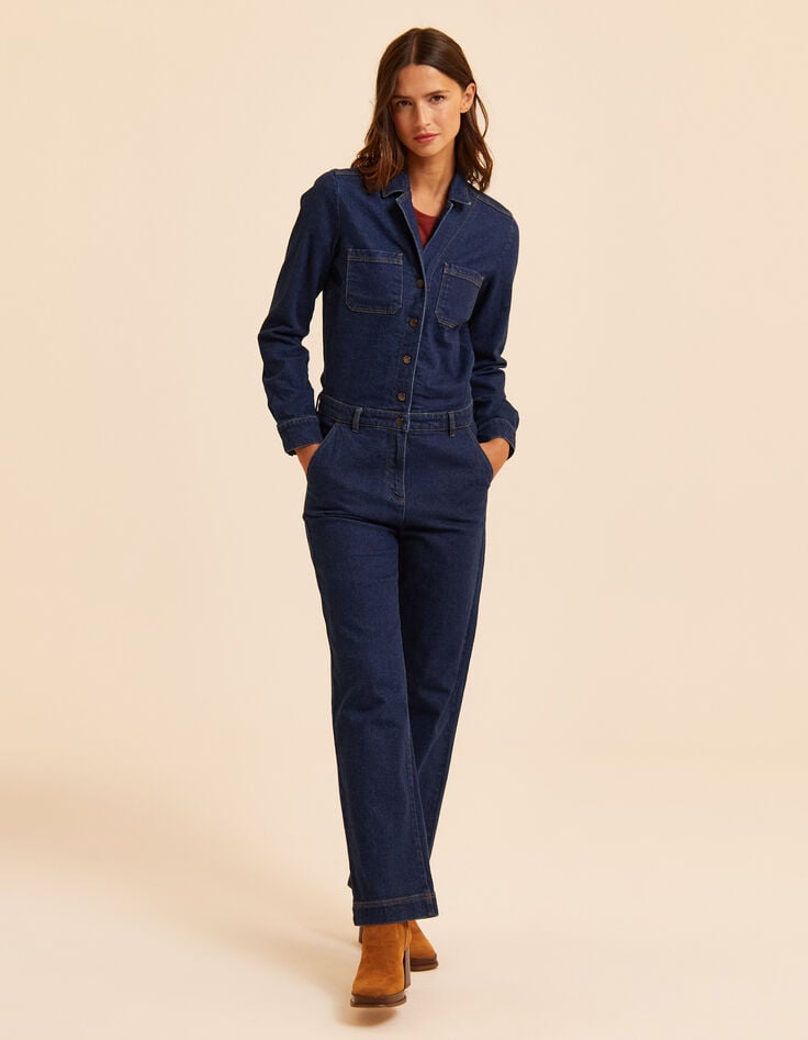 I.Code blue denim jumpsuit-3 I.Code blue denim jumpsuit-3