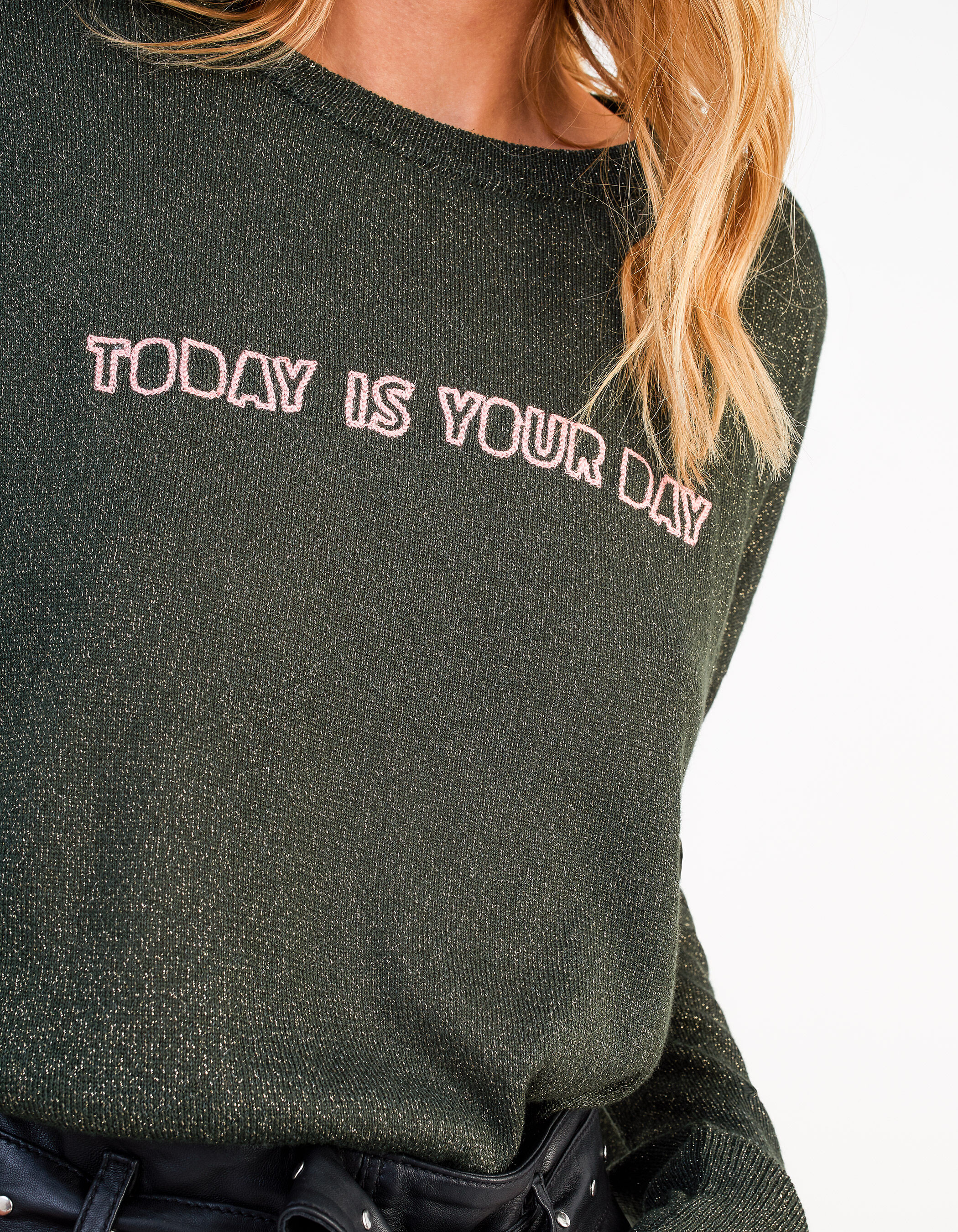 Pull floqué top