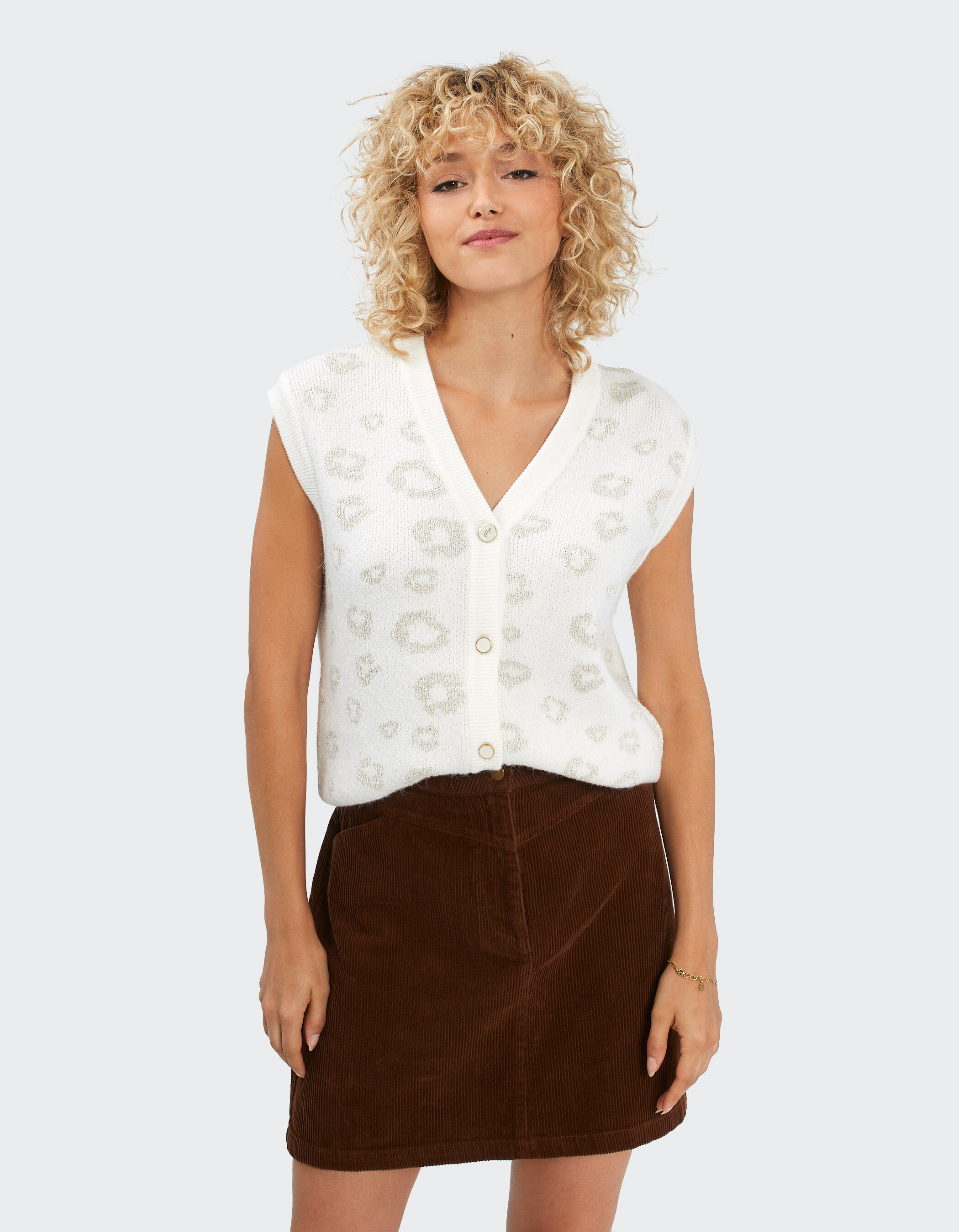 Jupe courte en velours hot sale