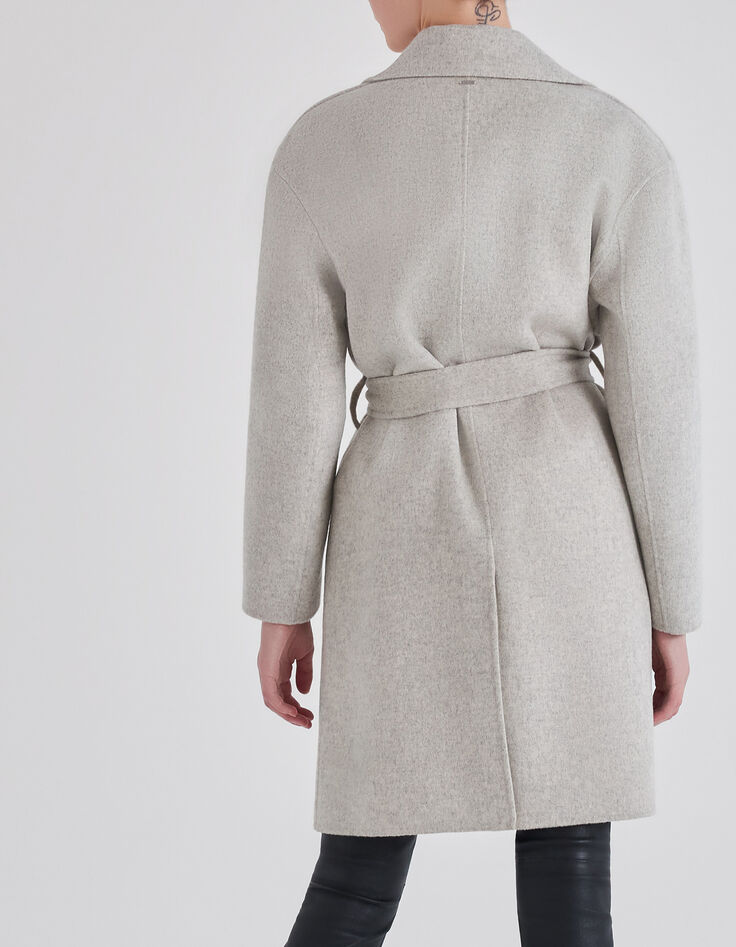Hell maulwurfbrauner Damen-Trenchcoat-3