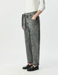 Graue Damen-Battlejeans mit 7/8-G&uuml;rtel S&eacute;l&egrave;ne-4