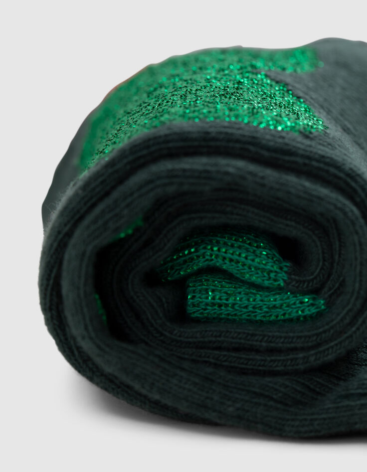 Glitzernde grüne Socken I.code-6