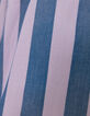 Chemise bleue motif rayures parme I.Code-9