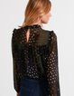 Blusa negra con estampado patchwork I.Code-2