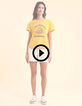 T-shirt jaune message visuel transat I.Code-2