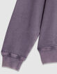 Sweat parma verwaschene Stickerei aus Fleece Herren-6