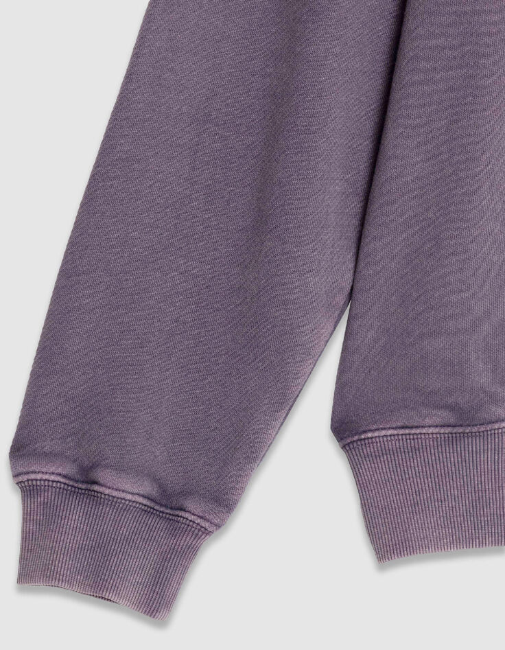 Sweat parma verwaschene Stickerei aus Fleece Herren-6