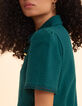 Robe chemise verte jacquard fantaisie I.Code-6