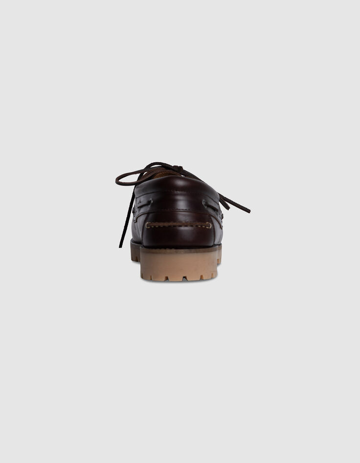 Herren Bootsschuhe aus braunem Leder-3