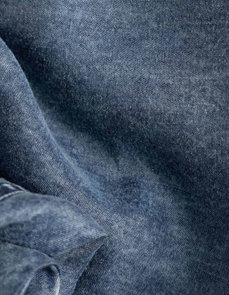 Blaue Damenjogpant mit Gummizug am Bund DANA-7