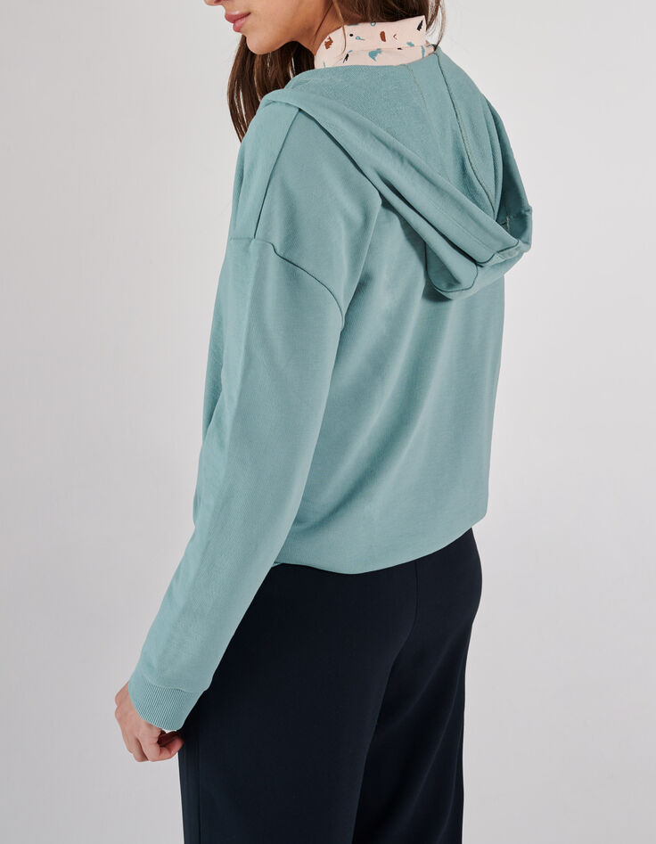 Sudadera menta con capucha I.Code-3 Sudadera menta con capucha I.Code-3