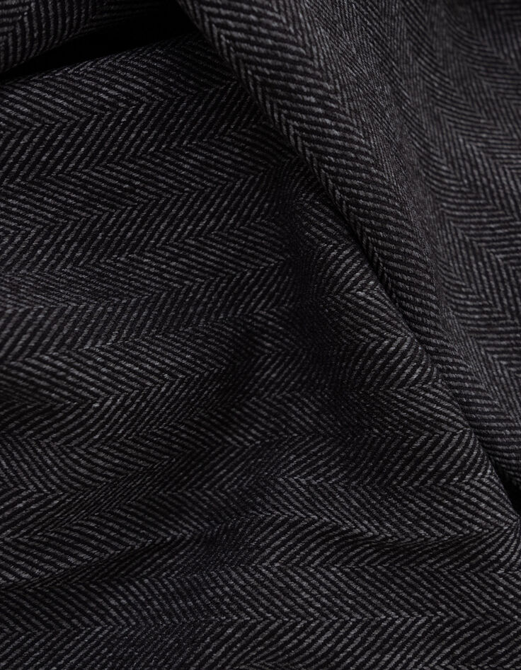 Pantalon de tailleur noir motif chevrons I.Code-7