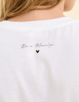 I.Code White visual T-shirt Marilyn
