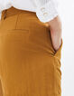 Camelbraune, irisierende Shorts I.Code -5