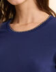 Robe longue bleue à nouer devant ou dos I.Code-7