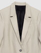 Chaqueta de traje beige para Mujer-7