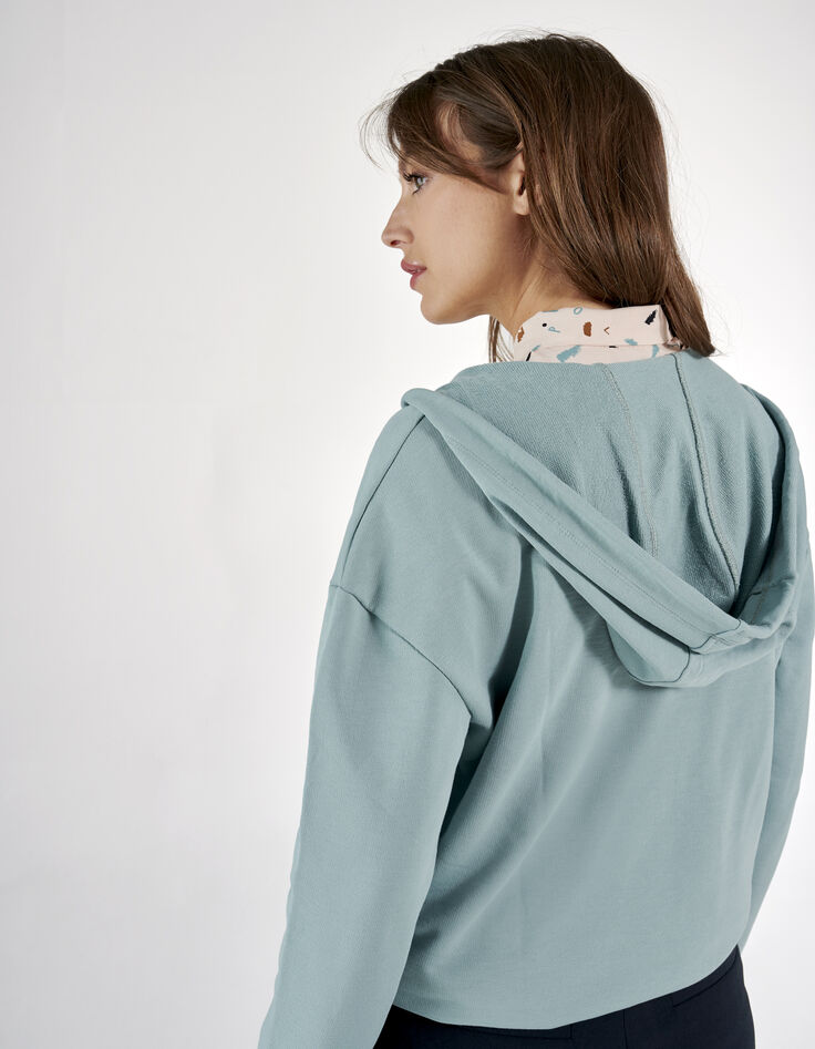 Sudadera menta con capucha I.Code-5 Sudadera menta con capucha I.Code-5