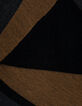 Poncho cognac jacquard géométrique I.Code-3