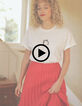 Weißes visuelles T-shirt Marilyn I.Code-2