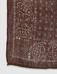 Quadratischer brauner Bandana-Schal Herren-2