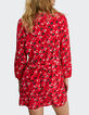 Vestido flash pink estampado floral rock I.Code-4