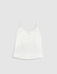 Wei&szlig;es Camisole-Top mit Spitze f&uuml;r Damen-6