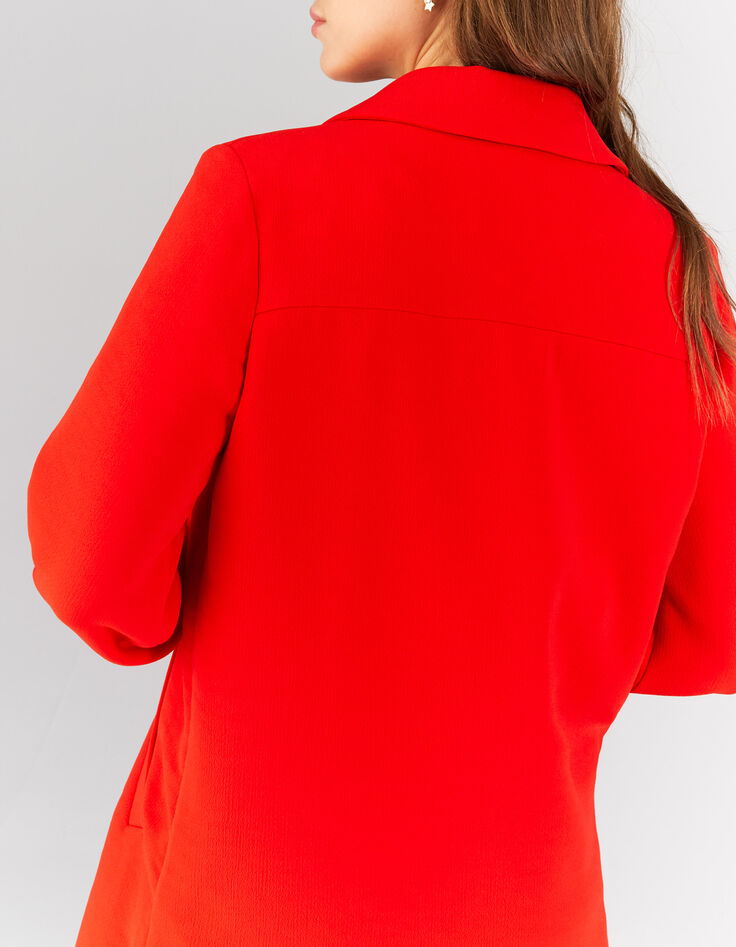 I.Code cherry non-lined coat-4