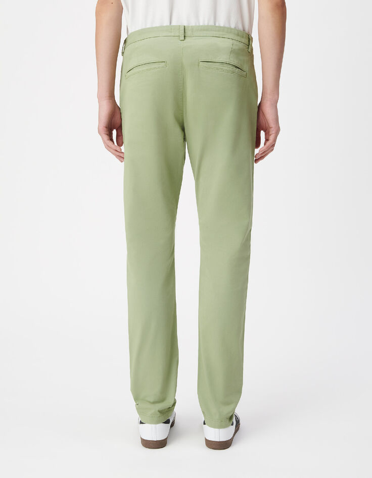 Gr&uuml;ne Slim-Fit-Chinohose f&uuml;r Herren-3