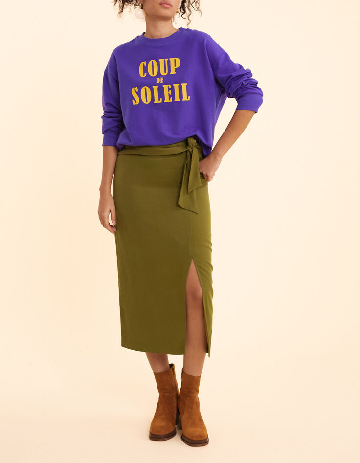 Sweat violet &agrave; message I.Code-7