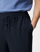 Herren DRY FAST marineblau Seersucker Bermudashorts-4