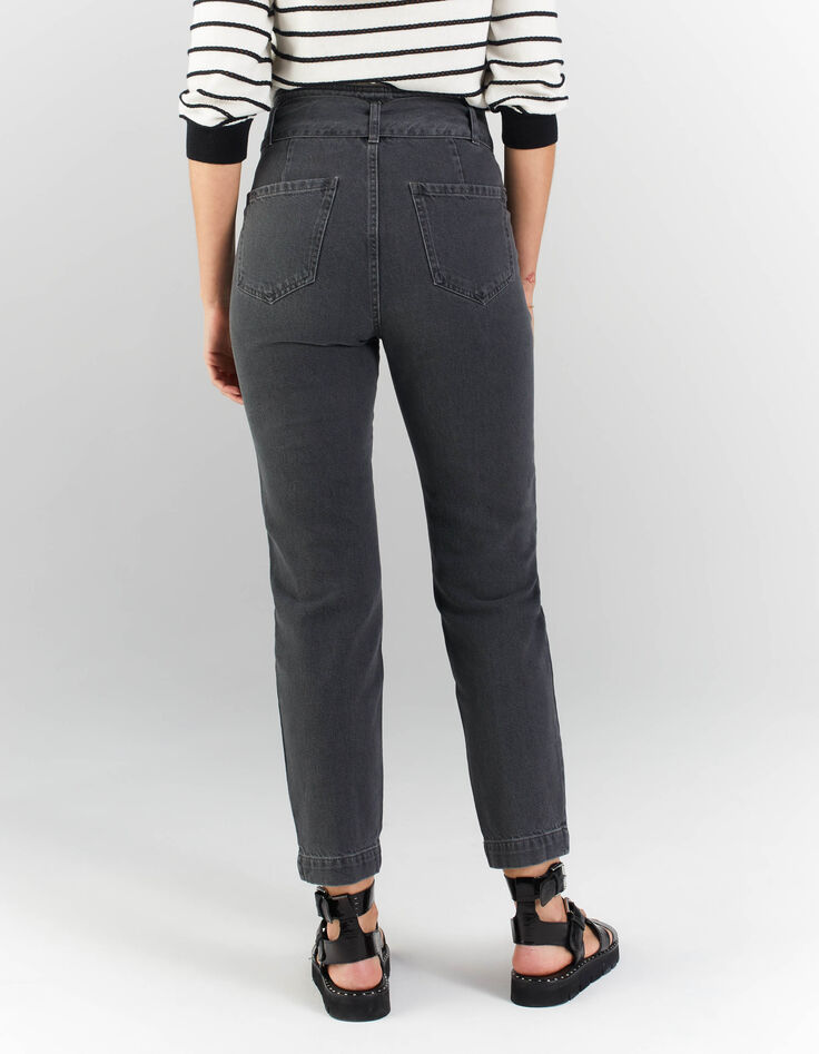 Grijze slouchy jeans inzetten en ceintuur I.Code-3