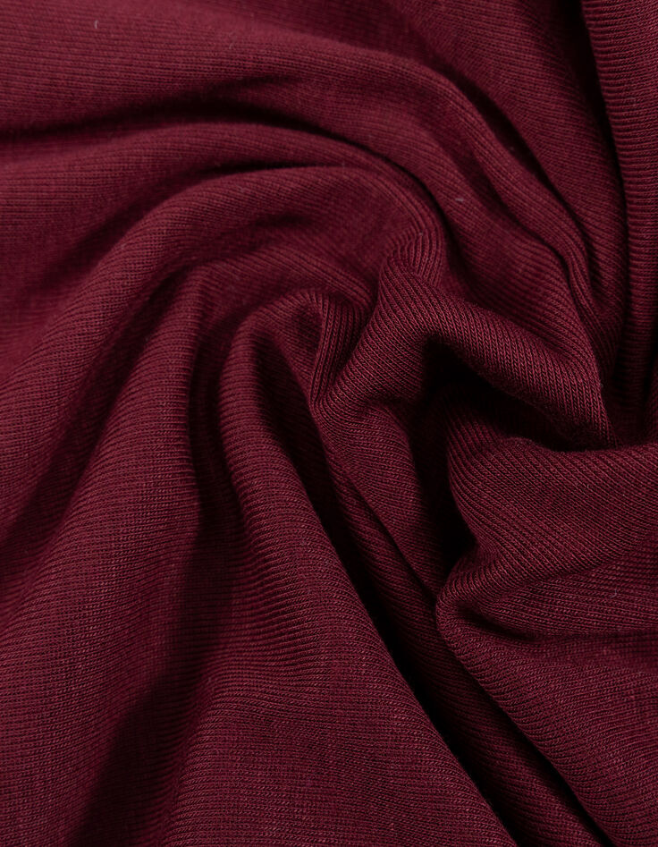 I.Code burgundy hooded T-shirt with zipped neck-7 I.Code burgundy hooded T-shirt with zipped neck-7