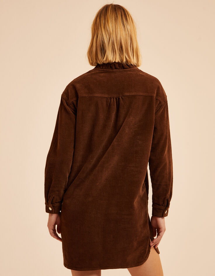 I.Code camel corduroy dress-3