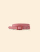 Omkeerbare bubble gum en metallic rode riem I.Code-8 Omkeerbare bubble gum en metallic rode riem I.Code-8