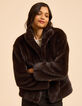 I.Code brown cocooning coat-1