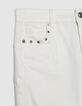 7/8 hohe Taille wei&szlig;e schmale Jeans Nina Damen-7