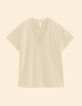 T-shirt beige Metallgewebe I.Code-4