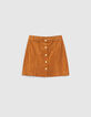 Falda corta camel botones ante I.Code-4