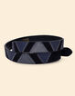 I.Code navy patchwork-look suede belt-3